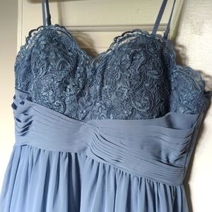 Azazie Aston Dusty Blue Sz 12